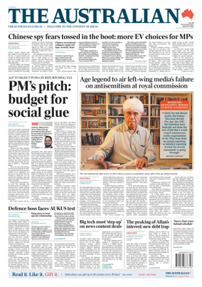 Cover of The Australian
