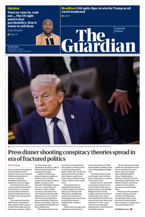 Cover of The Guardian Australia