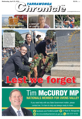 Cover of Yarrawonga Chronicle