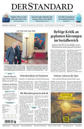 Cover of Der Standard