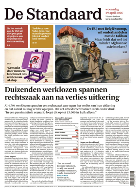Cover of De Standaard