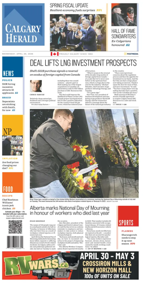 Cover of Calgary Herald