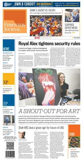 Cover of Edmonton Journal