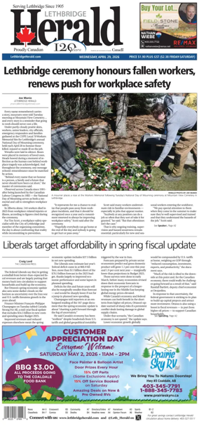Cover of Lethbridge Herald