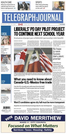 Cover of Telegraph-Journal
