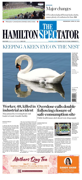 Cover of The Hamilton Spectator