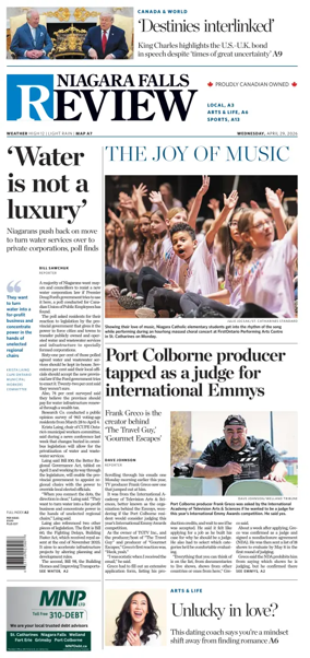 Cover of The Niagara Falls Review