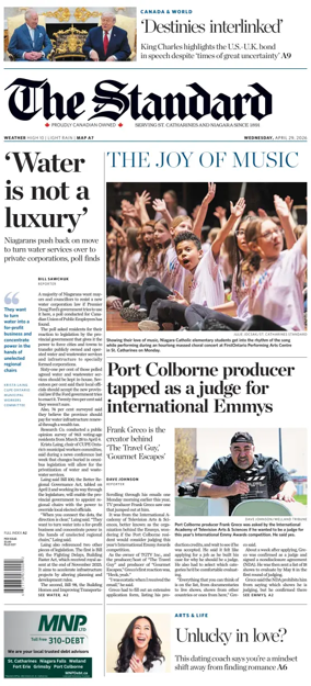 Cover of The Standard (St. Catharines)