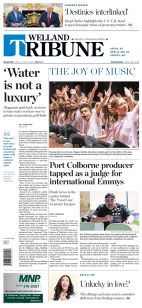 Cover of The Welland Tribune