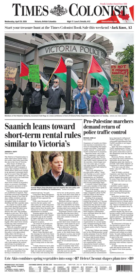 Cover of Times Colonist