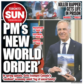 Cover of Toronto Sun