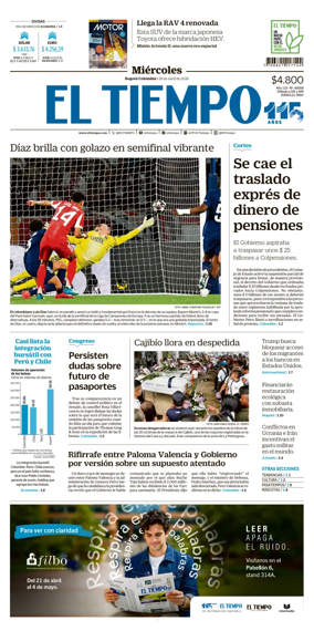 Cover of El Tiempo (Bogota)