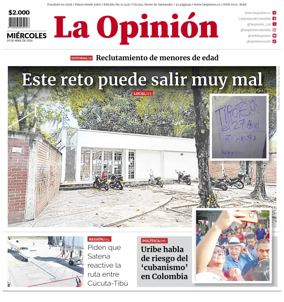 Cover of La Opinion