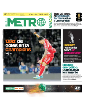 Cover of Publimetro Colombia