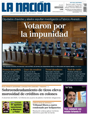 Cover of La Nacion (Costa Rica)