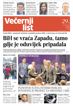 Cover of Vecernji list BiH