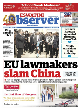 Cover of Eswatini Observer