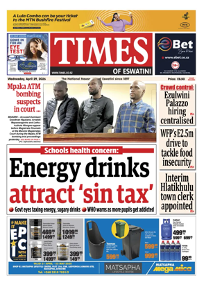 Cover of Times of Eswatini