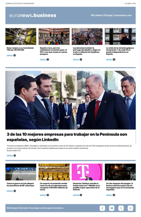 Cover of Euronews Business (Spanish) Compiled Edition