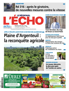 Cover of L'Echo le Regional