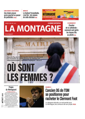 Cover of La Montagne (Clermont-Metropole)
