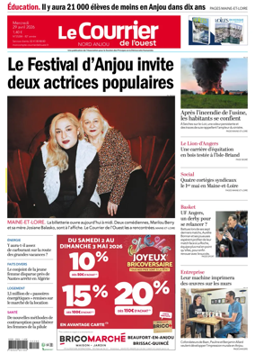 Cover of Le Courrier de l’Ouest (Nord Anjou)
