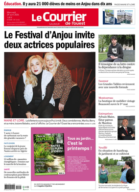 Cover of Le Courrier de l’Ouest (Saumur)