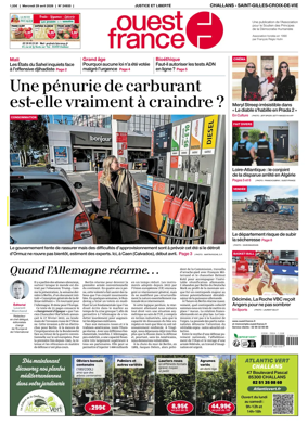 Cover of Ouest France (Challans / Saint-Gilles-Croix-de-Vie)