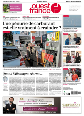Cover of Ouest France (Nord-Finistere)