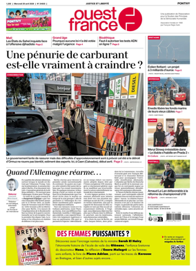 Cover of Ouest France (Pontivy)