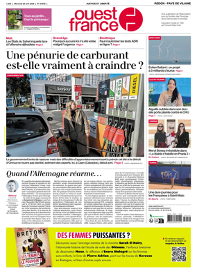 Cover of Ouest France (Redon / Pays de Vilaine)