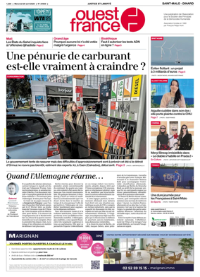 Cover of Ouest France (Saint-Malo)