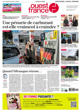 Cover of Ouest France (Saint-Nazaire La Baule Guerande)