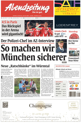 Cover of Abendzeitung Munchen