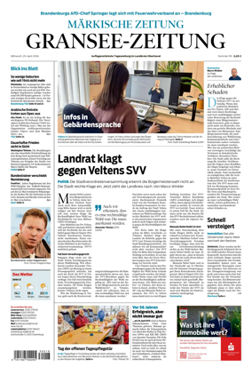 Cover of Gransee-Zeitung