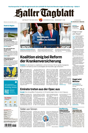Cover of Haller Tagblatt