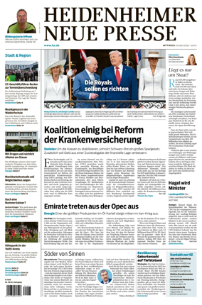 Cover of Heidenheimer Neue Presse