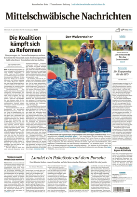Cover of Mittelschwaebische Nachrichten