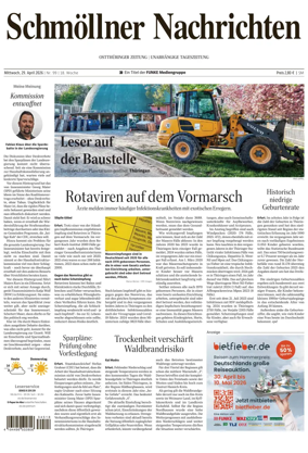 Cover of Ostthuringer Zeitung (Schmolln)