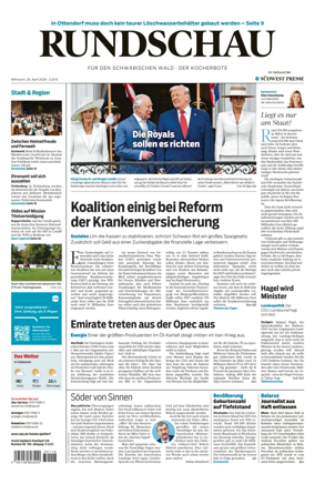 Cover of Rundschau fur den Schwabischen Wald – Der Kocherbote