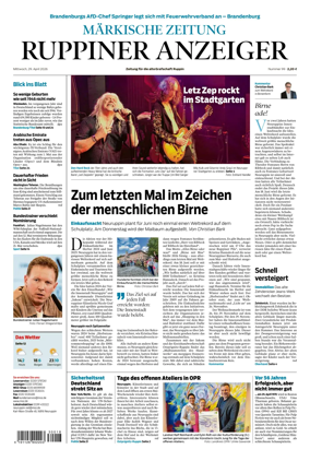 Cover of Ruppiner Anzeiger