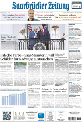 Cover of Saarbruecker Zeitung