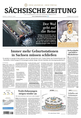 Cover of Sachsische Zeitung (Lobau-Zittau)