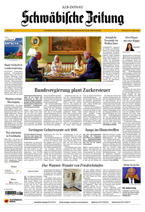 Cover of Schwabische Zeitung (Alb-Donau)
