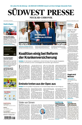Cover of SUDWEST PRESSE - Neckar-Chronik