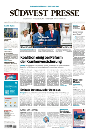 Cover of Sudwest Presse