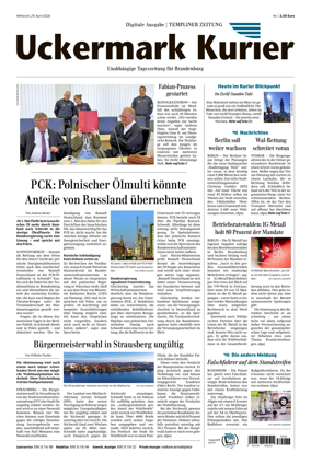 Cover of Templiner Zeitung