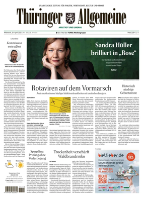 Cover of Thuringer Allgemeine (Arnstadt und Ilmenauz)
