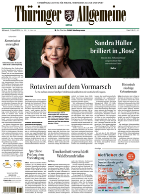Cover of Thuringer Allgemeine (Gotha)