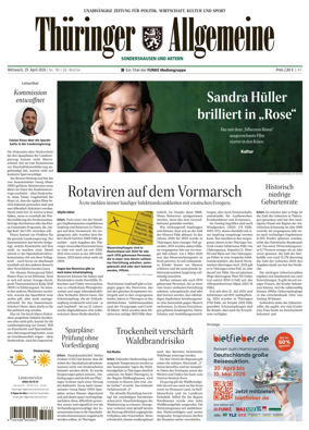 Cover of Thuringer Allgemeine (Sonderhausen und Artern)